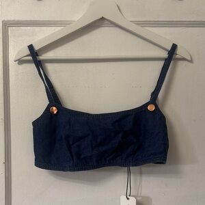 Denim Blue Women's Bra Top